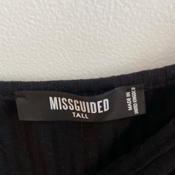 Missguided Black Crop Top (tall) NWOT - Picture 2 of 2
